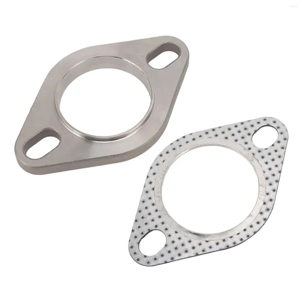 Kit de conexão de flange de escape, junta de aço inoxidável, 2 polegadas, vedação forte universal para cabeçotes catback