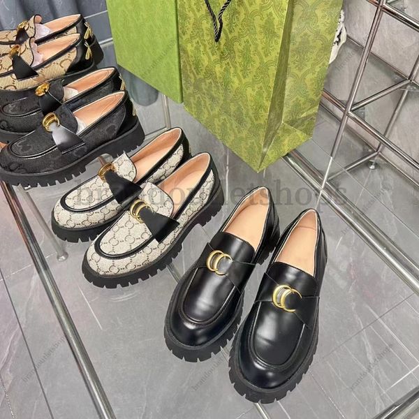 Mocassins de marca Designer Celebridade de outono com abelha pequena sapatos de couro plataforma Sapatos femininos sapatos de vestido senhoras de luxo de alta qualidade couro genuíno de couro genuíno