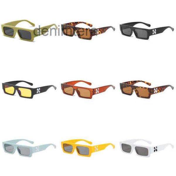 Armações de luxo moda óculos de sol estilo quadrado offs branco marca óculos de sol seta x moldura preta óculos tendência óculos de sol brilhantes esportes viagens óculos de sol 2z57 tr43
