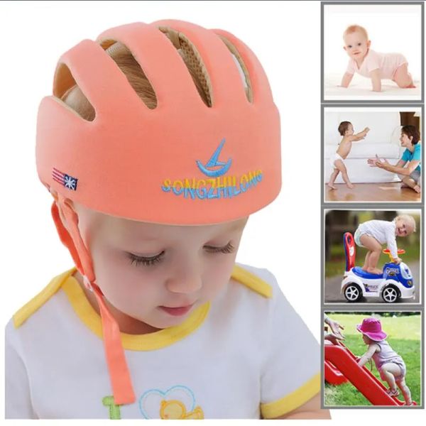 Chapéu do bebê capacete de proteção segurança crianças aprender a andar anti colisão panamá crianças proteção infantil boné ll