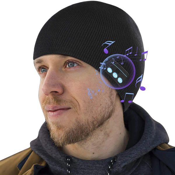 Fones de ouvido para celular Bluetooth 5.0 Gorro de música sem fio com alto-falantes Idea presentes para homens e mulheres 12 LL