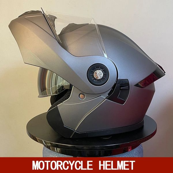 Fahrradhelme Doppelscheiben-Motorrad mit interner Sonnenblende, erschwinglich für jedermann, Integralhelm aufgetaucht 231214