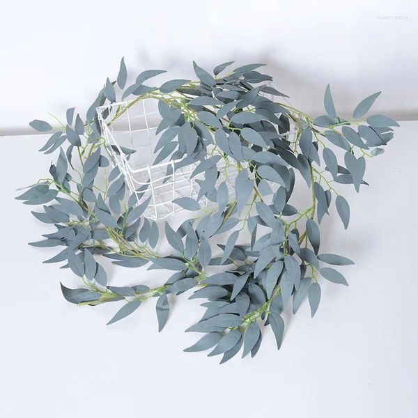 Fiori decorativi 180 cm Salix foglia vite Cirrus bouquet di fiori artificiale set pu decorazioni di soggiorno finto tavolo da matrimonio natale