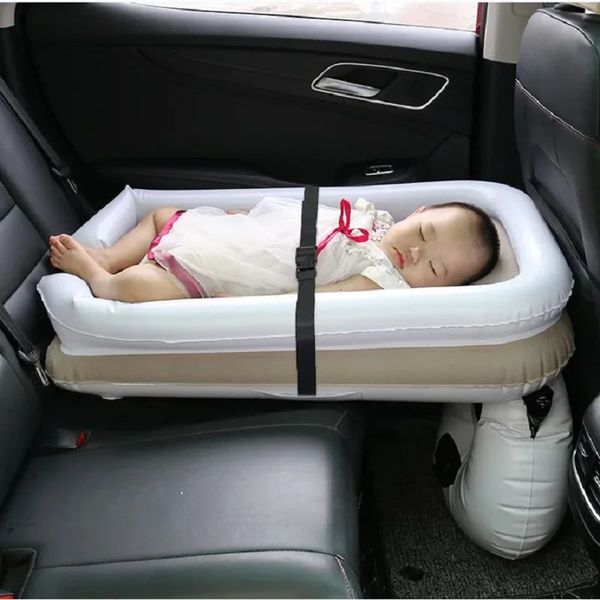 Spondine da letto Materassi da viaggio per bambini Materassi da viaggio per bambini Accessorio per dormire per auto ad alta velocità per bambini Aereo posteriore gonfiabile per bambini y231213