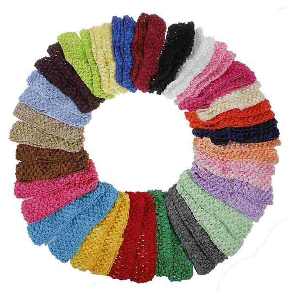 Bandanas 50pcs Häkelstirnbänder Winter gestrickt für ()