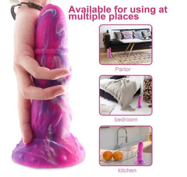 Nxy vibrador realista 859 Polegada tentáculo de silicone com ventosa forte pênis flexível para gspot e anal jogando brinquedo sexual adulto 28001248