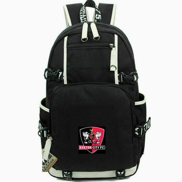 Exeter City FC mochila Winner daypack Clube bolsa escolar Sport Team packsack Mochila impressa Mochila casual Pacote de dia para computador