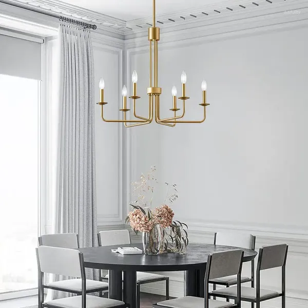 Anhängerlampen 6 Köpfe Gold Restaurant Kronleuchter Nordic Modern Magic Bean kreative modische Schlafzimmer Wohnzimmer Küche Licht