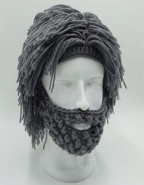 Naroface el yapımı örgü erkekler kış tığ işi bıyık şapka sakal biyazları yüz püskül bisiklet maskesi kayak sıcak şapkası komik şapka hediyesi yeni c6976915