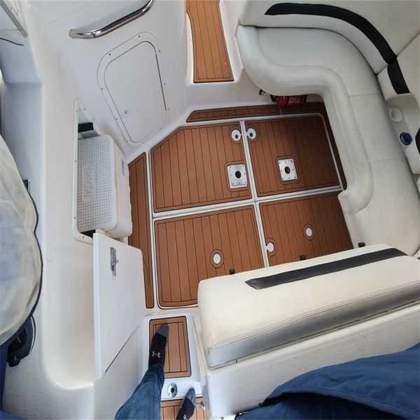 ZY 2004-2011 Mastercraft x80 Piattaforma da nuoto Cockpit Pad Boat Eva Foam Teak Floor Tappet