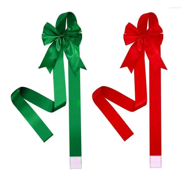 Flores decorativas ao ar livre arcos de natal porta borboleta vermelha vem com fita de velcro decoração frente armário de cozinha suprimentos de festa