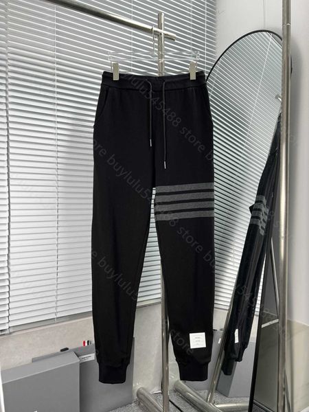 Мужские и женские брюки брюки Bant Fashion Brand Thombrownsweatpant Высокая версия весна осень Новая классическая четыре бара серого бар.