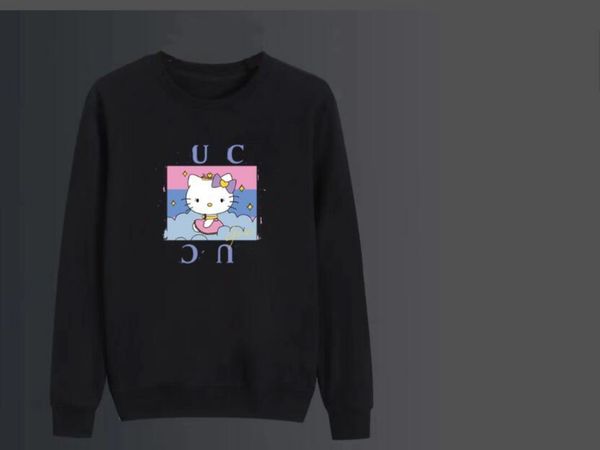 Moletons masculinos e femininos no outono e inverno, pelúcia, grossos e soltos, camiseta grande de manga comprida com gola redonda, jaqueta de casal s-5xl