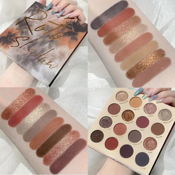 Тени для век Matte ShimmerBeauty Glazed Eyeshadow Color Fashion Shadow Pallet Pigment Make Up Palette Highlighter Neon Eye Shadow Palette 231214