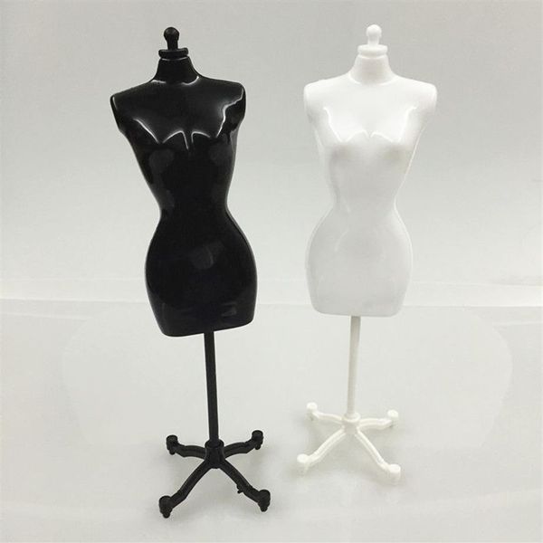 Cabeça de cabeleireiro embalagem de joias 4 peças 2 preto 2 branco manequim feminino para boneca monstro bjd roupas display diy presente de aniversário316o