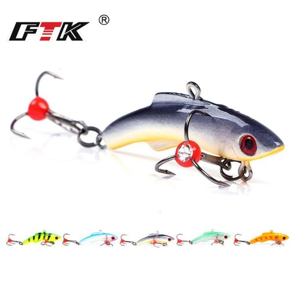 FTK ICE FISHING LURE 15G 20G 30G 5COLORS Isca de inverno isca dura gancho de pesca de carpa Balancer para iscas de pesca Jigging T1910165753702