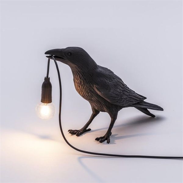 Vogel-Tischlampe, italienisches Seletti-Licht, Vogel-LED-Schreibtischlampe, Tier, Glücksvogel, Wohnzimmer, Schlafzimmer, Nachttischlampe, Heimdekoration, Leuchten 10332h