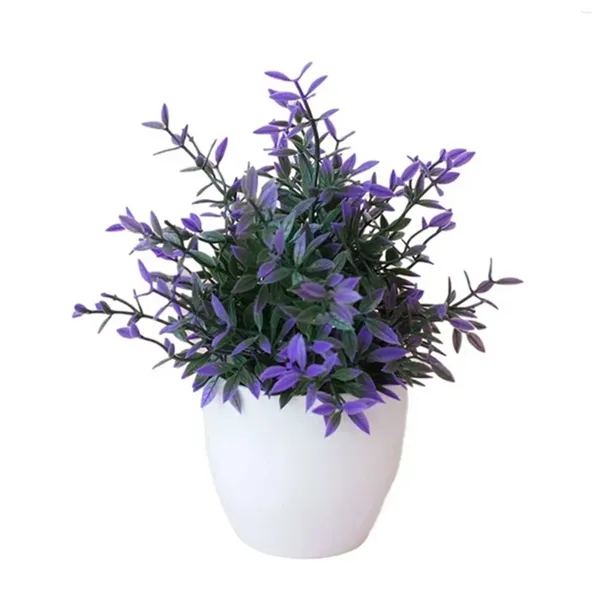 Flores decorativas em vaso artificial pequeno para prateleira verde em vaso de plástico branco decoração de casa de banho vaso de peônia falsa