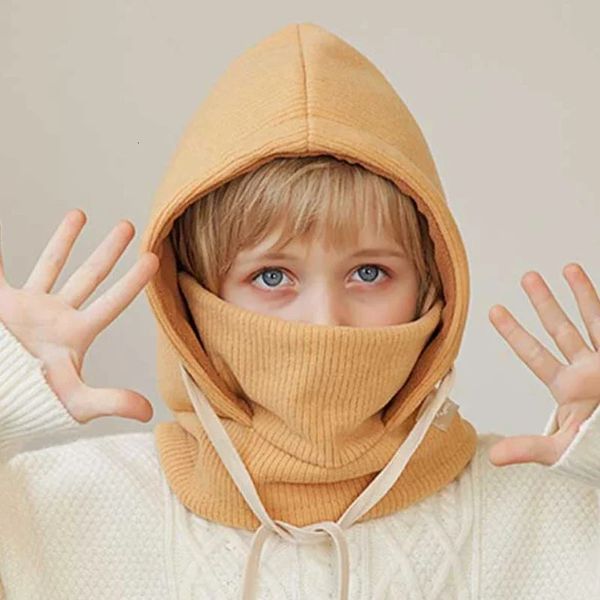 Mützen, Mützen, Wintermütze für Kinder, Sturmhaube, winddichte Maske, Strickmütze für Jungen und Mädchen, Mütze, Schal, Schlauchschal, Fleece-Kapuzenhals, warme Mütze 231213