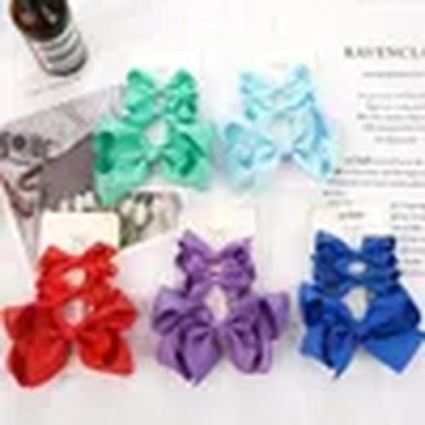 Сплошная лента Grosgrain Bows Clips для волос девочки шпильки для взрослых головных уборов детские аксессуары для волос наборы zz