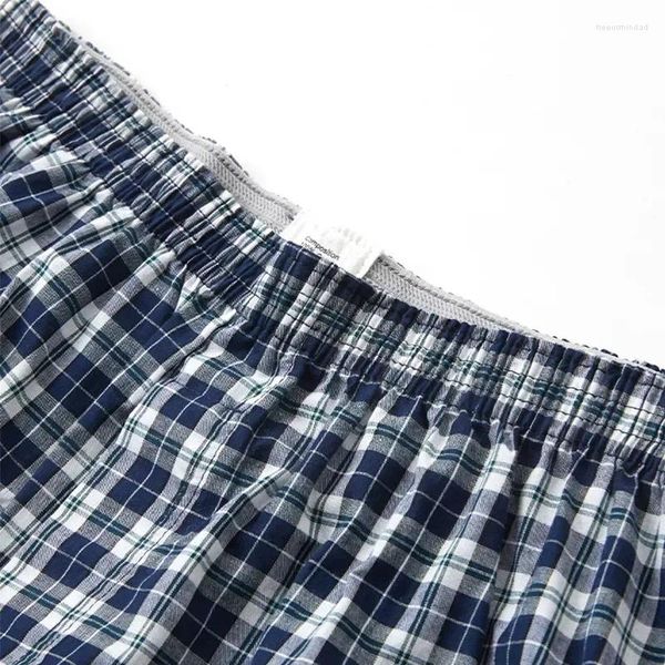 Mutande Pantaloncini Uomo Intimo per la casa Boxer Elastico Comodo bottone scozzese per cintura casual in cotone