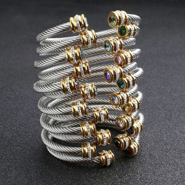 Armreif Schmuck Mode Luxus Armband Edelstahl Interweaving AAACZ Cool Stuff India Jewellery SZ QCH 004 231213