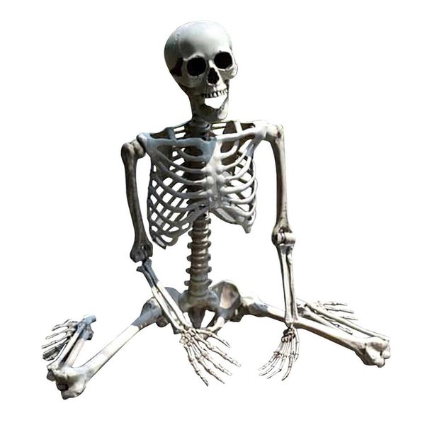 70 CM Scheletro di Halloween Prop Umano Full Size Cranio Mano Vita Corpo Anatomia Modello Decor Decorazione festa di Halloween per la casa Y0909245P