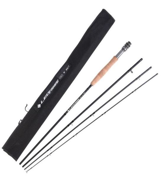 Foursection Fly Fishing Rod 9 feet 27 metre m 4 İsteğe bağlı olta çubuğu rahat saçma güçlü çekme kuvveti hafif