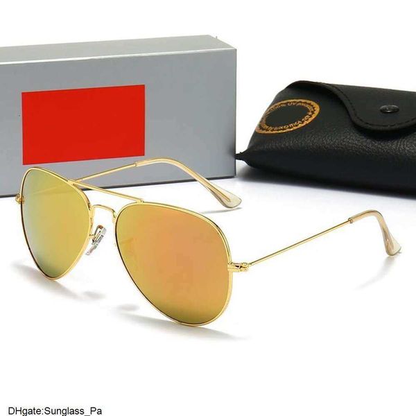 Rayban Sonnenbrille für Damen, blendfrei, Kröte, gehärtetes Glas, männlich und weiblich, Farbfilm, Rayly Banly Fahrspiegel 3026 WV87