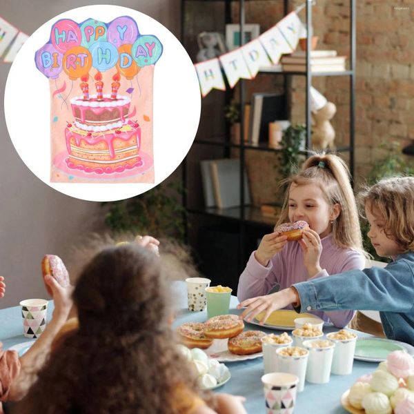 Coprisedia Coprisedile decorativo Decorazione di compleanno Oggetti di scena felici Aula per bambini Tessuto per bambini Ufficio