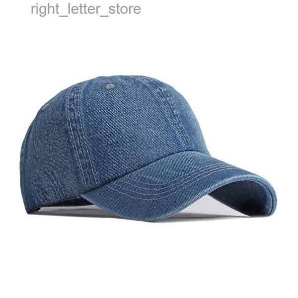 Ball Caps Männer Denim Baseball Cap Hut Blank Dad Caps Männer Cool Cap Casual Denim Jeans Tragen Blank Cap Männer Coole Hut Caps für Männer Dad YQ231214