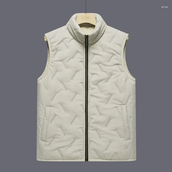 Gilet da uomo Autunno Inverno Dolcevita Tasca solida Cerniera peluche e cardigan addensato Cappotti Office Lady Fashion Casual Top