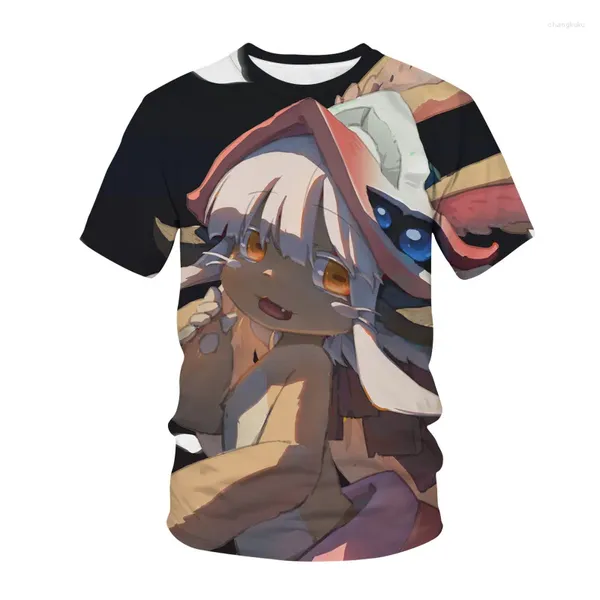 Herren T-Shirts Sexy Girl Anime Shirt Made In Abyss 3D-Druck Streetwear Männer Frauen Mode Oversize T-Shirt Kinder Junge Punk Teeshirt Tops