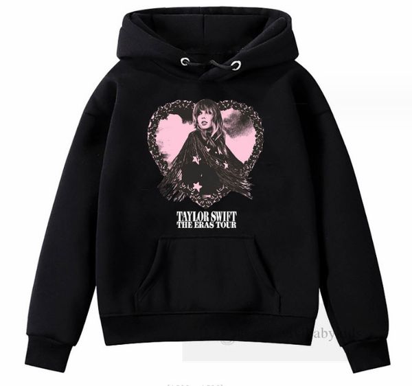 Crianças amor coração personagem carta impressa hoodies meninos meninas com capuz manga longa moletom moda crianças solto casual jumper topos z6022