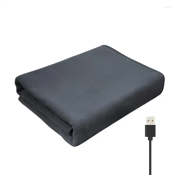 Coperte Coperta elettrica USB Cuscinetto termico portatile Multiuso Gamba scialle calda invernale Cuscino riscaldante accogliente per la stagione fredda