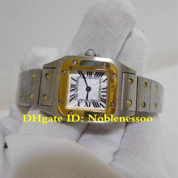 Na caixa original senhora w20012c4 relógio de ouro amarelo quartzo numerais romanos pulseira de aço inoxidável relógios femininos relógio de pulso senhoras wom315q