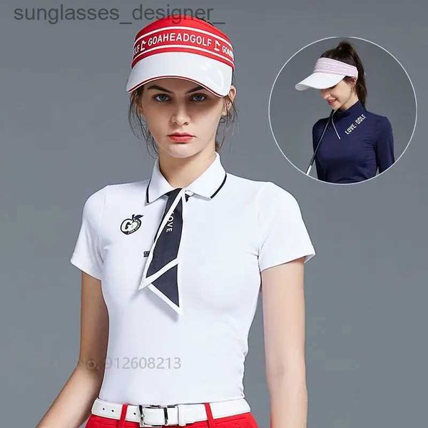 Visors Golf Kadın Koreli Boş Top Şapkalar Golf Güneş Koruyucu CS Kadın Spor Güneş Visor Şapkalar Bayanlar Açık Nefes Alabası Zirvesi Cl231214