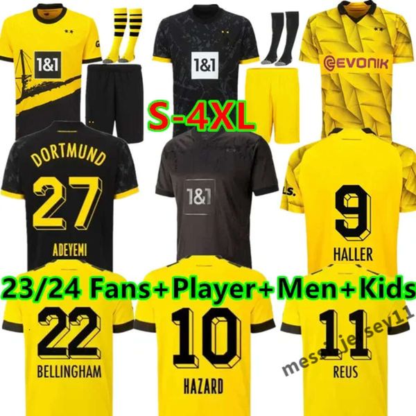 23 24 футбольные майки REUS doRTmUNdS 2023 2024 Borussia HALLER Футболка BELLINGHAM NEONGELB HUMMELS BRANDT Мужчины Дети Специальный комплект Все