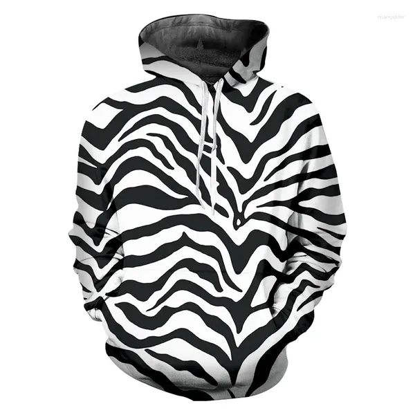 Felpe con cappuccio da uomo Felpe LCFA Homme con cappuccio Leopard 3D stampato Zebra Stripes Casual Plus Size 6XL Costume Uomo Felpa con cappuccio invernale