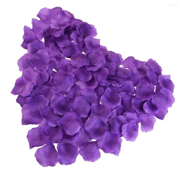 Fiori decorativi artificiali para petali di rosa viola matrimonio rosso 1000 cospargere