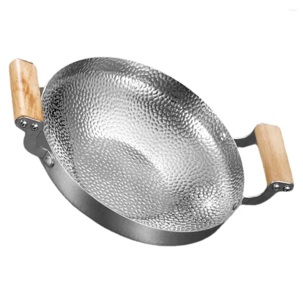Panelas de metal cozinha cozinhar pote doméstico utensílios de cozinha pequenos potes para pan aço inoxidável griddle fornecimento