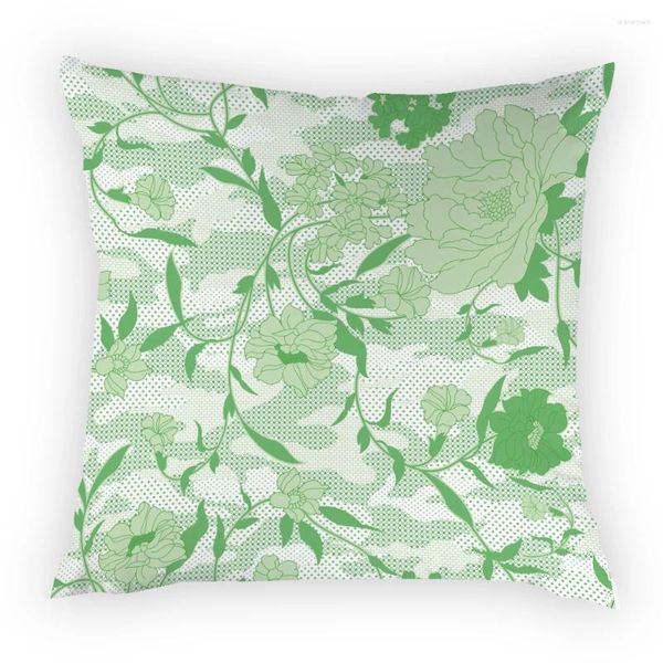 Capa de almofada 45x45 estofamento sofá artístico almofadas decorativas decoração para casa floral nórdico criativo flor fronha cadeira e2228