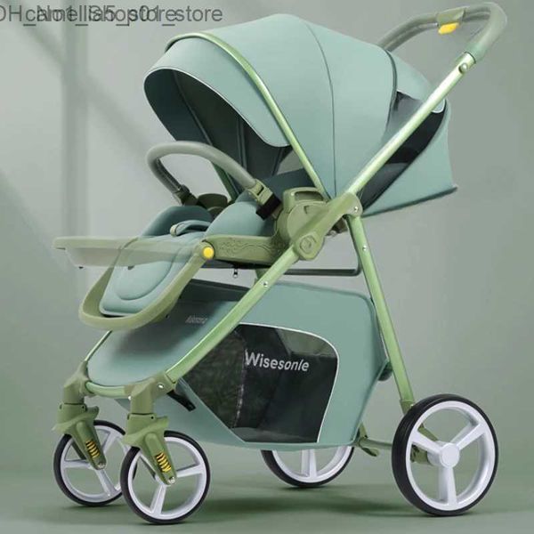 Passeggini# Passeggini# Passeggino multifunzionale portatile 2 in 1 Carrozzina ad alto paesaggio Carrozzina Cestino Carrozzina Passeggino da 0 a 3 anni Q231116 Q231215