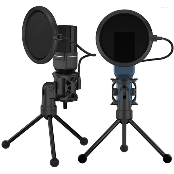 Mikrofonlar Bilgisayar Kondenser PC Oyun Mikrodunu Tripod ile Akış Podcasting E1ya