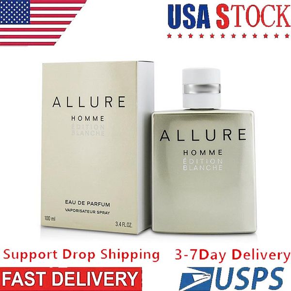 Tütsü Allure Homme Sport Köln Uzun Süreli Zamanlı İyi Koku Koku Parçası Eau De Parfum Sprey 100ml