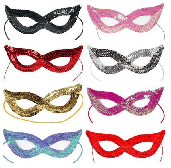 Pailletten Katze Frauen Mädchen Party Augenmaske Venezianischen Karneval Maskerade Party Ball Valentinstag Masken C461