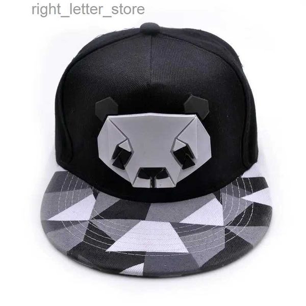 Berretti da baseball Uomo Donna Gomma Stereo Cartoon Animal Panda Parasole Berretto da baseball Sport estivi Protezione solare Hip Hop Cappelli in cotone regolabili U11 YQ231214