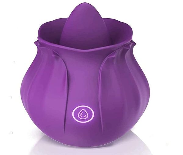 Purple Rose G-Punkt-Vibrator Klitoris Zungenvibrator Nippelsauger Oral Lecken Klitoris Stimulation Leistungsstarke Vibratoren für Frauen1683184