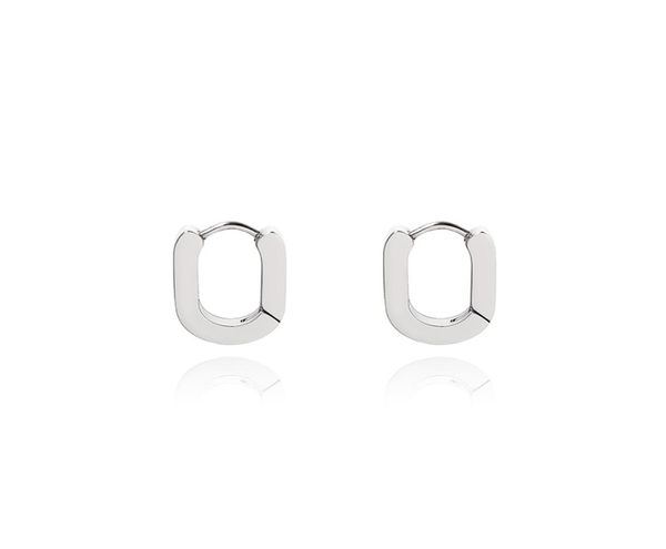 L'Ear Cuff in acciaio al titanio non sbiadisce, stile minimalista, audace, piatto, ovale, orecchini ad anello, personalità maschile e femminile street6452426