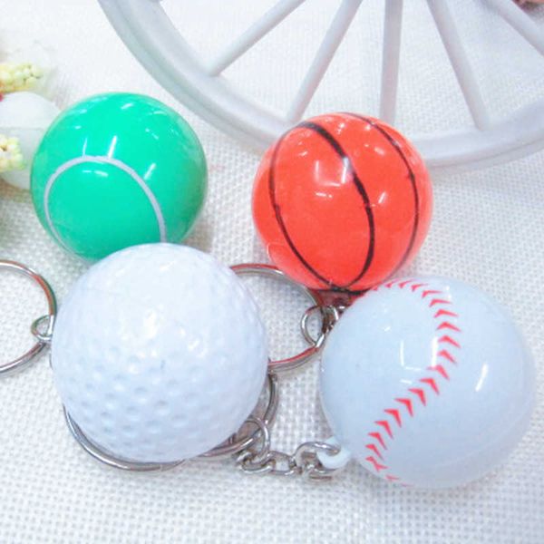 Sport Calcio Pallacanestro Portachiavi Portachiavi Bowling Tennis Golf Baseball Ciondolo